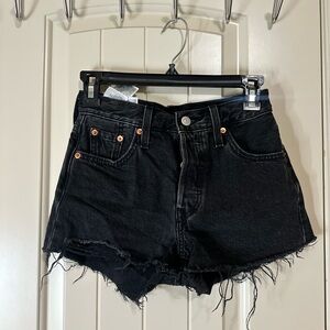 Levi's Black Jean Shorts for Women